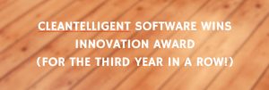 CleanTelligent Software Wins Innovation Award (For the Third Year in a Row!)